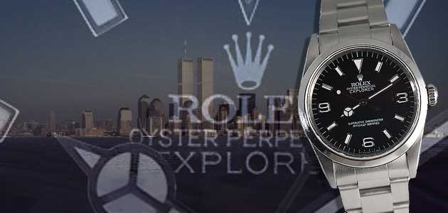 preowned rolex watch explorer 1 14270 tritium t-swiss frozen from 1991